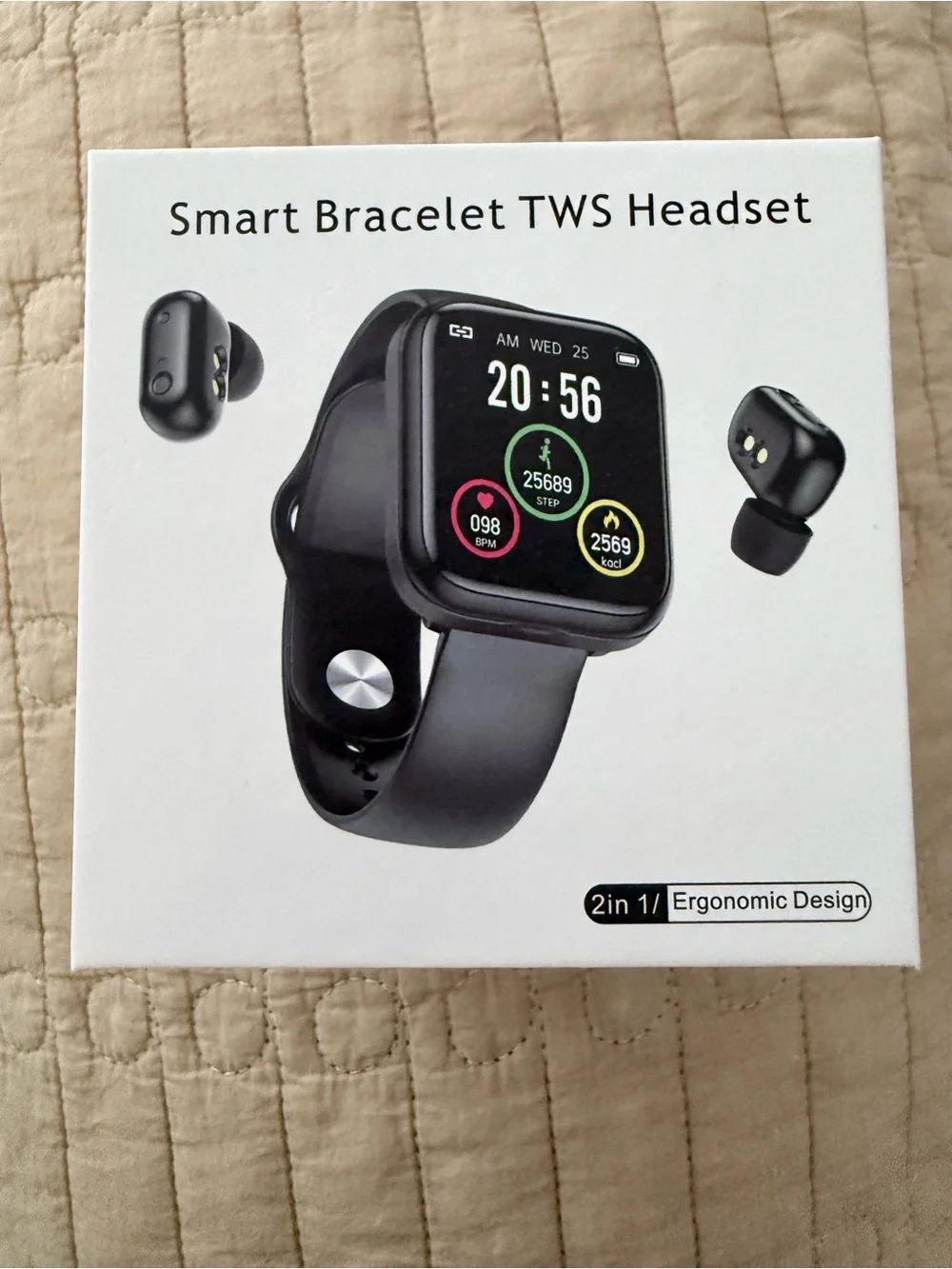 X5 Pro 2-in-1 Smart Watch with Built-in Wireless TWS Earbuds Fitness Tracks
